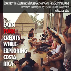 Las Nubes Semester Abroad 2019 (ESF session) @ 283B Winters College 