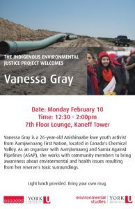 IEJ project welcomes Vanessa Gray @ York University Kaneff Tower, 7th Floor Lounge